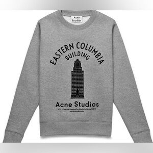 Acne Studios Limited Edition DTLA Graphic Gray Sweatshirt